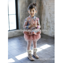 Nova Fabrica Kinder, die Blumenmädchen kleiden, kleidet Entwürfe Baby-Mädchen europäisches Art elegantes kleines Mädchen Winter Weihnachtskleid